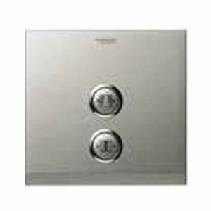 Plastic cover plate - Brushed Silver